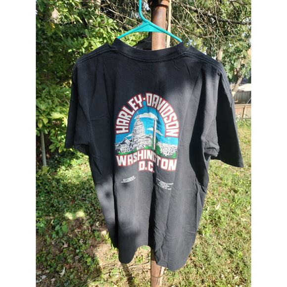 Vintage 1995 Rolling Thunder t-shirt Harley Davidson Washington DC Single Stitch - Picture 6 of 8